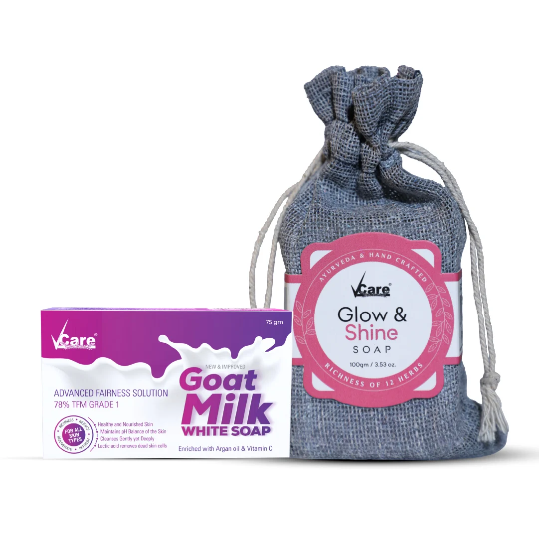 Goat Milk Soap - 75g & Skin Whitening Soap - 100g for Skin Brightening