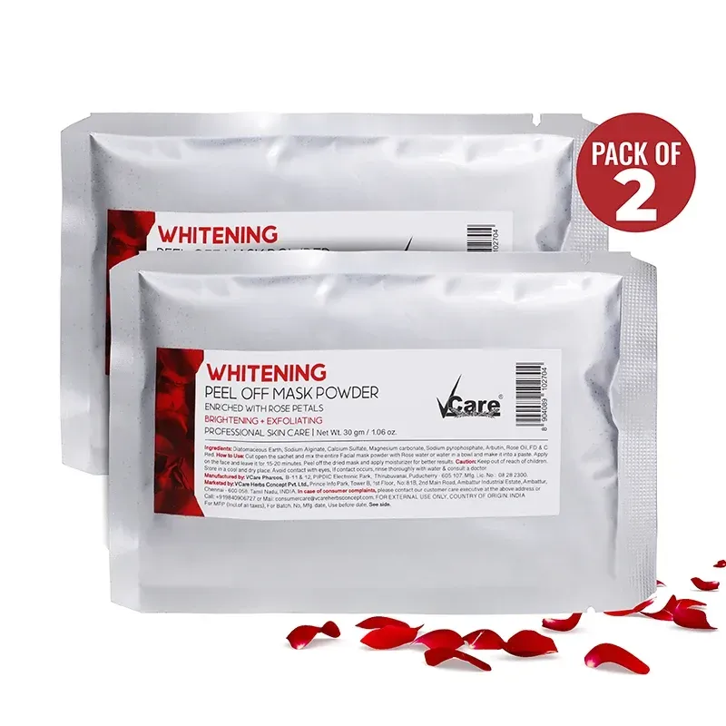 Whitening Peel Off Mask Powder for brightening - 30gm | Pack of 2