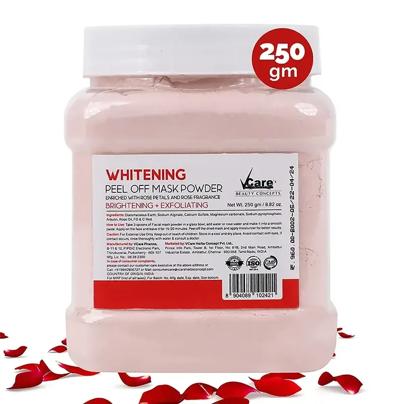 Whitening Peel Off Mask Powder for brightening - 250gm | Pack of 1